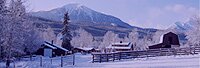 Photo by Bruce Rowles. Ranch in winter